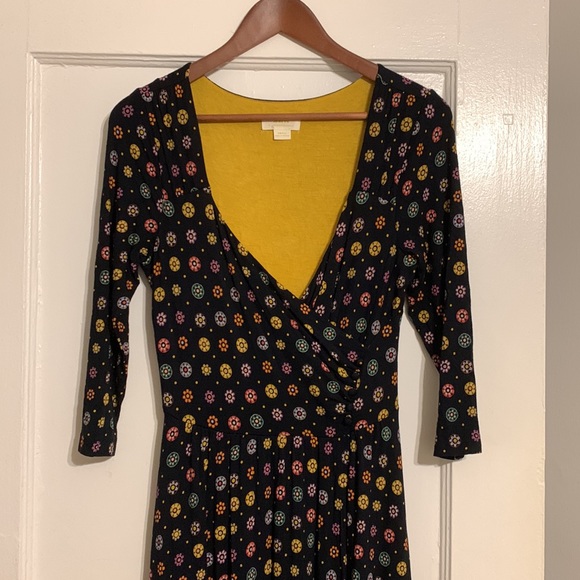 ✨ Anthropologie Printed Midi Dress Sz S - Picture 5 of 14